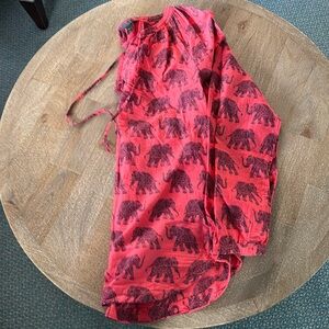 Jcrew elephant print tall popover